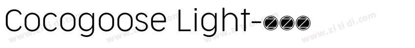 Cocogoose Light字体转换